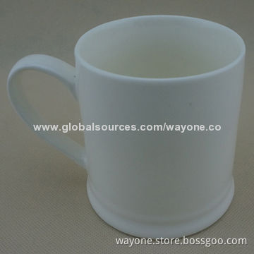 New Tankard Ceramic Mug, Fashionable Shape, Made of New Bone, Fine China and Porcelain, Food Safe